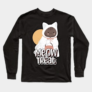 Meow or treat Long Sleeve T-Shirt